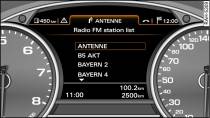 Radio menu